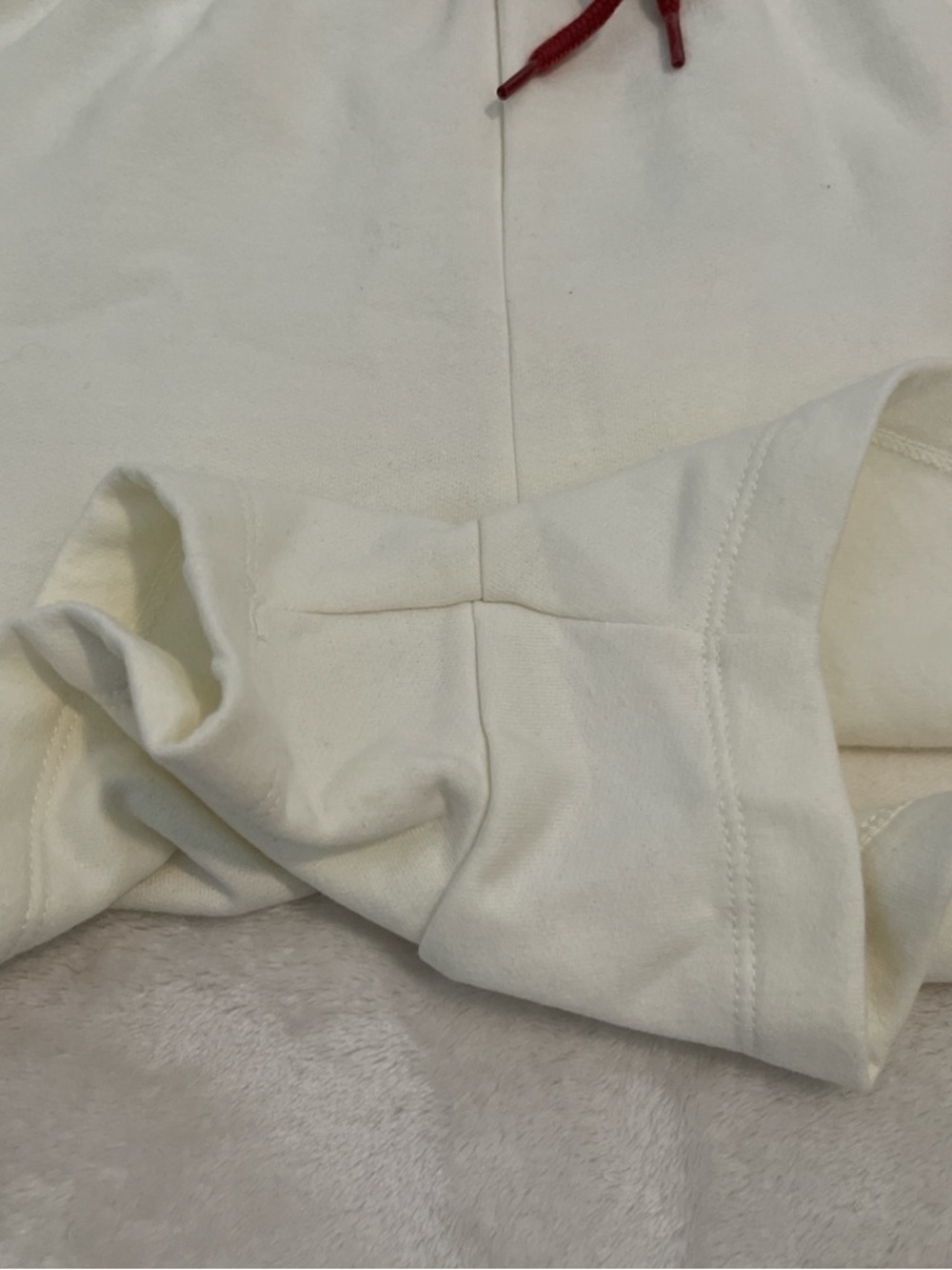 Hybrid Apparel Cream Lounge Shorts with Character Tag - Picture 3 of 4